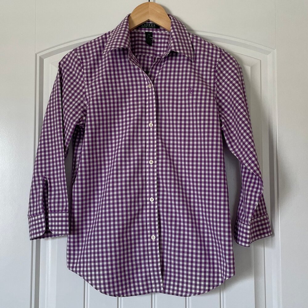 Lauren Ralph Lauren Women Button Down Shirt, 100% cotton, size S/P,  like new